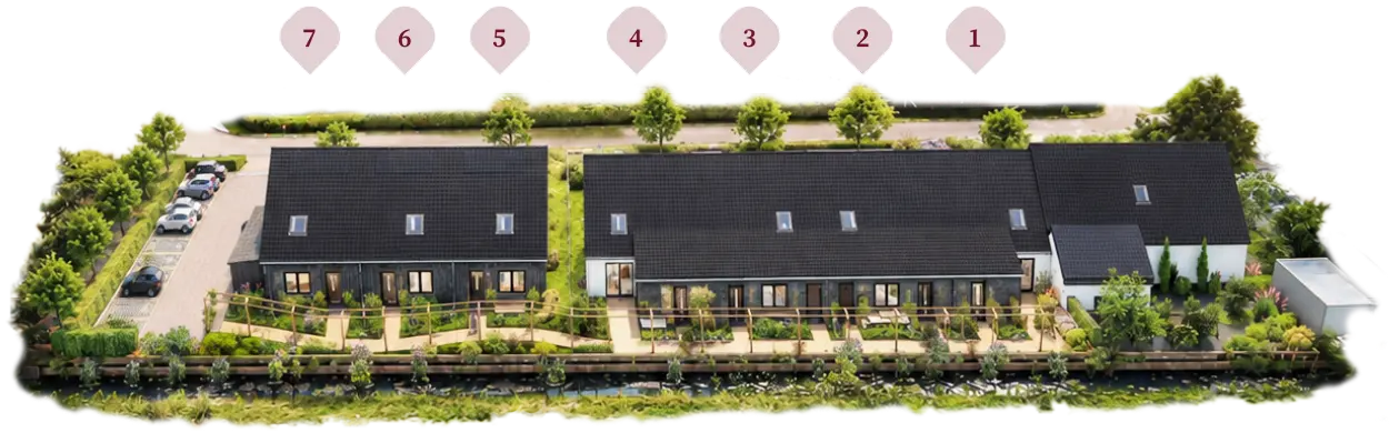 Plattegrond situatie nummers 1b