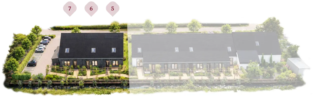 Plattegrond situatie nummers 1b3